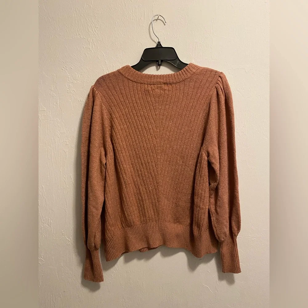 Adyson Parker Rust Orange Fall Knit Sweater Size XL - Picture 2 of 2